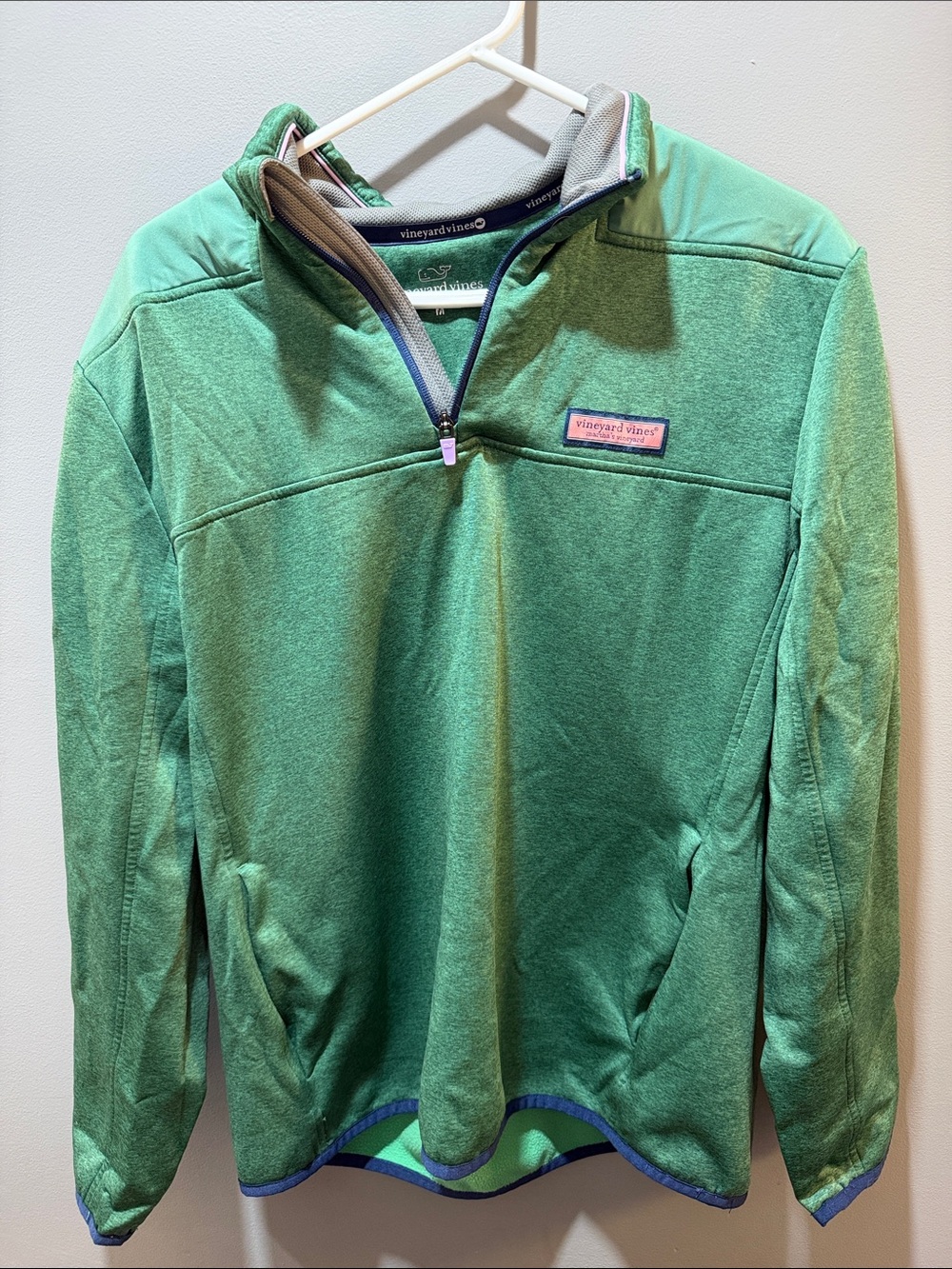 Vineyard Vines Men’s Green Performance Half-Zip Pullover